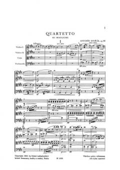 Streichquartett Nr. 8 E-Dur op. 80 von Antonín Dvorák im Alle Noten Shop kaufen