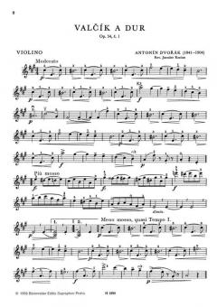 Zwei Walzer A-dur aus op. 54 von Antonín Dvorák 