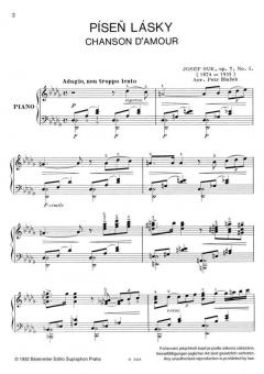 Liebeslied (Píssen Lssssky) op. 7/1 von Josef Suk 