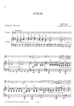 Poem. Arr V. Broz von Zdenék Fibich 