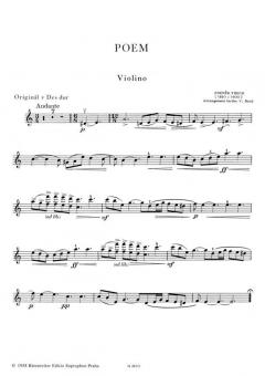 Poem. Arr V. Broz von Zdenék Fibich 