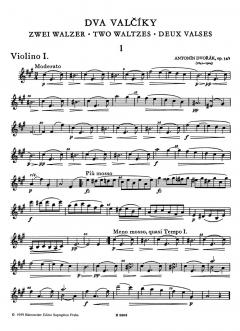2 Walzer op. 54/1,4 von Antonín Dvorák 