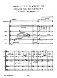 Löwenzahn-Romanze (Bohuslav Martinu) 