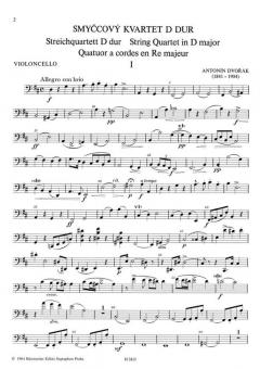 Streichquartett 3 D-dur von Antonín Dvorák im Alle Noten Shop kaufen