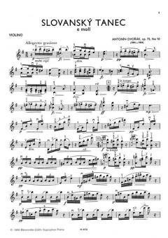 Slawischer Tanz op. 72/10 von Antonín Dvorák 