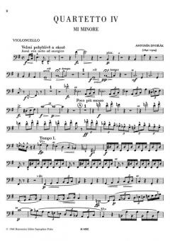 Streichquartett e-moll von Antonín Dvorák im Alle Noten Shop kaufen