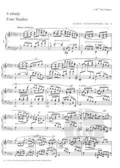 4 Studies op. 4 von Karol Szymanowski 