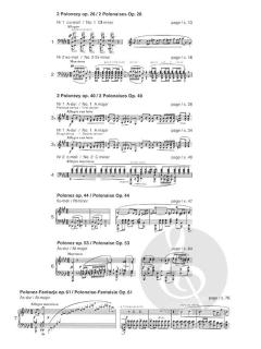 Polonaises op. 26, 40, 44, 53, 61 (A/VI) von Frédéric Chopin 