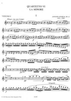 Streichquartett Nr. 6 a-Moll op. 12 von Antonín Dvorák im Alle Noten Shop kaufen (Stimmensatz)