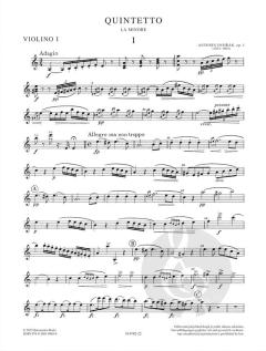 Streichquintett a-moll op. 1, B 7 Urtext von Antonín Dvorák im Alle Noten Shop kaufen