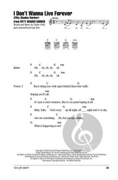 I Don't Wanna Live Forever von Taylor Swift 