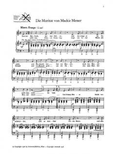 Die Songs aus der Dreigroschenoper von Kurt Weill 