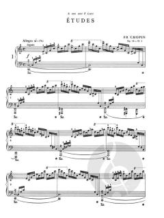Studies op. 10, 25, Trois Nouvelles Etudes von Frédéric Chopin 