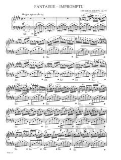 Fantaisie-Impromptu op. 66 von Frédéric Chopin 