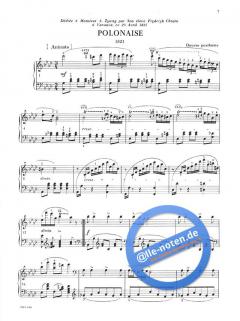 3 Polonaises of 1817 and 1821 von Frédéric Chopin 