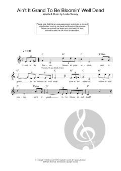 Ain't It Grand To Be Bloomin' Well Dead von Leslie Sarony 