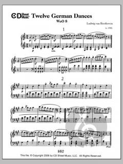 German Dances (12), Woo 8 von Ludwig van Beethoven 