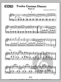 German Dances (12), Woo 13 von Ludwig van Beethoven 