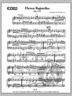 Bagatelles (11), Op. 119 von Ludwig van Beethoven 