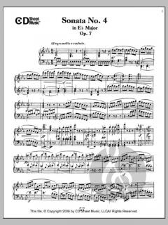 Sonata No. 4 In E-flat Major, Op. 7 von Ludwig van Beethoven 