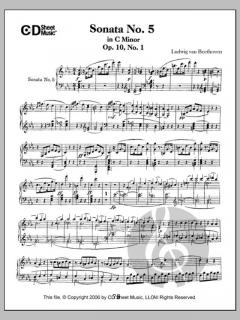 Sonata No. 5 In C Minor, Op. 10, No. 1 von Ludwig van Beethoven 