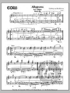 Allegretto In C Major, Woo 56 von Ludwig van Beethoven 