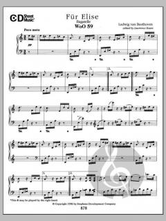 Bagatelle, Fur Elise, Woo 59 von Ludwig van Beethoven 