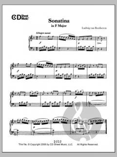 Sonatina In F Major von Ludwig van Beethoven 