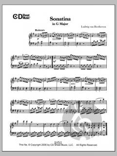 Sonatina in G Major von Ludwig van Beethoven 