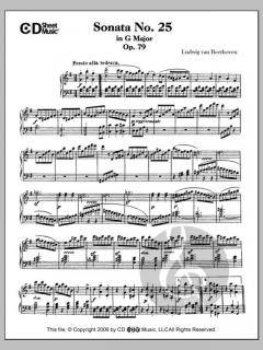 Sonata No. 25 In G Major, Op. 79 von Ludwig van Beethoven 