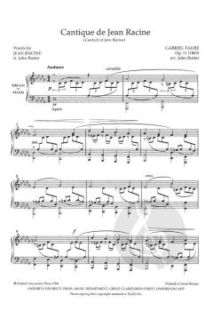 Cantique de Jean Racine op. 11 (Gabriel Fauré) 
