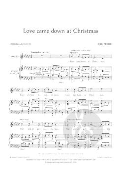 Love came down At Christmas (John Rutter) 