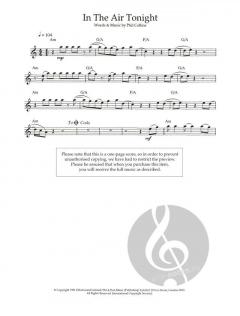 In The Air Tonight von Phil Collins 