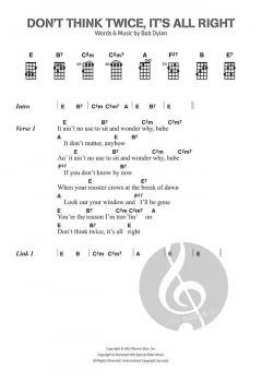 Don't Think Twice, It's All Right von Bob Dylan 