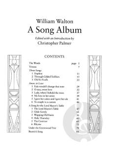 A Song Album von William Walton 