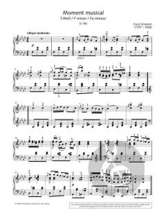 Moment musical in F minor von Hans-Günter Heumann 