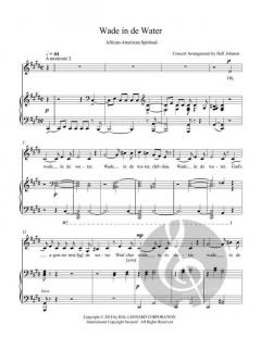 Wade in de Water (C-sharp minor) von Hall Johnson 