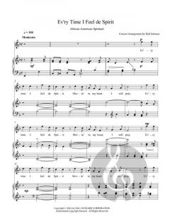 Ev'ry Time I Feel de Spirit (F) von Hall Johnson 