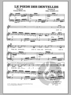 Le Poids Des Dentelles von Didier Marouani 