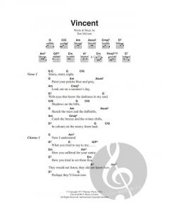 Vincent (Starry Starry Night) von Don McLean 