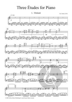 Three Etudes for Piano von Nico Muhly 