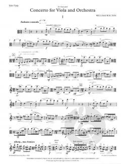 Concerto for Viola and Orchestra von William Walton im Alle Noten Shop kaufen