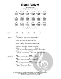 Black Velvet von Alannah Myles 