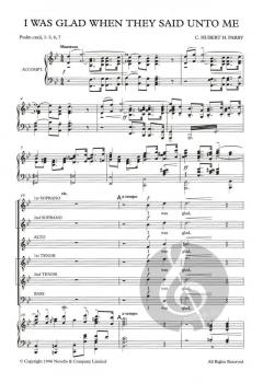 I Was Glad When They Said Unto Me von Hubert Parry 