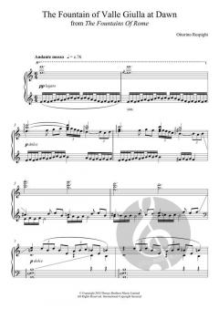 The Fountain Of Valle Giulia At Dawn von Ottorino Respighi 