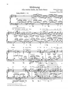 Widmung von Robert Schumann 