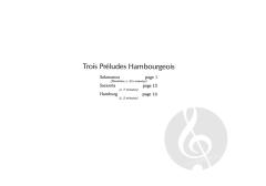 Trois Preludes Hambourgeois von Guy Bovet 