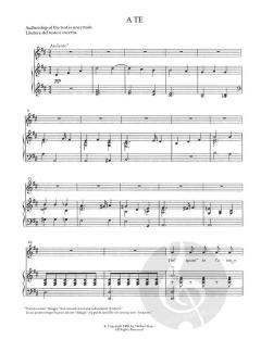 Songs For Voice And Piano von Giacomo Puccini 