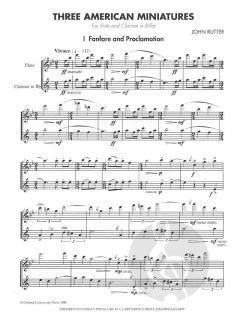 3 American Miniatures von John Rutter für Holzbläser Duo im Alle Noten Shop kaufen