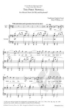 The First Nowell For Mixed Choir (Mack Wilberg) 